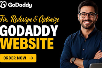 fix, redesign and optimize your godaddy website for better results