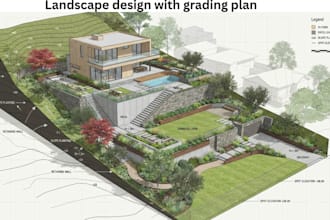 design a detailed 2d landscape plan for your outdoor space