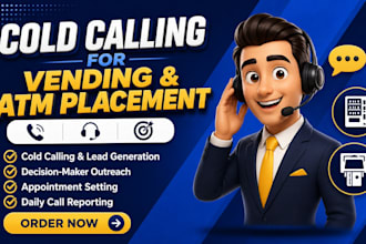 cold calling vending machine, vending machine locator cold calling, cold caller