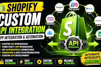 do shopify custom API integration app integration and automation