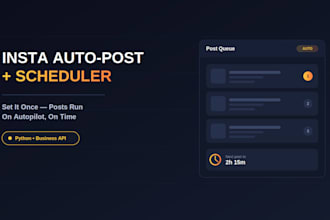 build a python insta auto poster bot or content scheduler