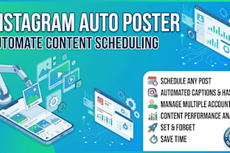 build a python insta auto poster bot or content scheduler