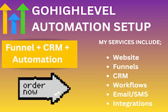 gohighlevel website, funnel, CRM and automation system