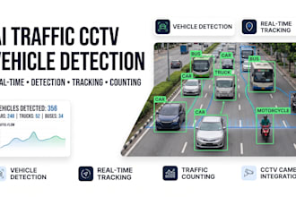 develop ai traffic cctv vehicle detection system for cctv camera operator