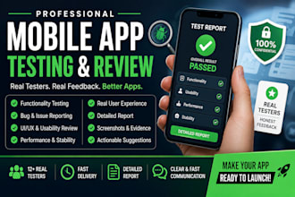 test and review your mobile app