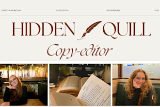 copy edit your short story, manuscript and document