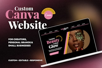 design a custom canva website for creators