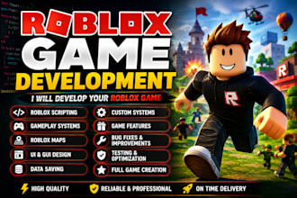develop a roblox game as your roblox game developer