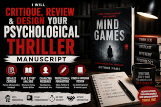 design critique and review your psychological thriller manuscript