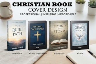 design a christian or faith based book cover for kindle and paperback