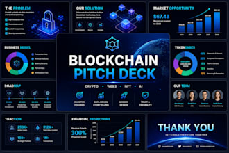 design premium crypto web3 blockchain nft ai startup investor pitch deck