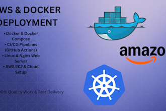setup cloud server, docker, and ci cd pipeline on AWS