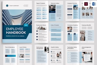format, design real estate ebook, trainng manual, training guide book or planner