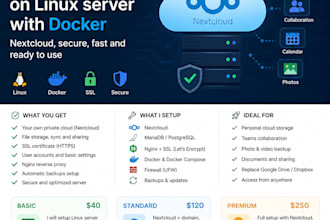 set up nextcloud private cloud on your linux vps