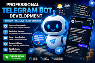 development of a custom telegram bot using java spring boot
