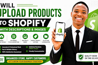 upload products to shopify with descriptions and images