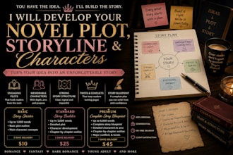develop your novel plot, storyline, and characters