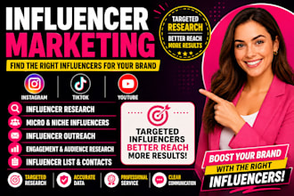 do influencer marketing, influencer research and outreach