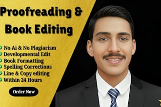 book editing and proofread for your book