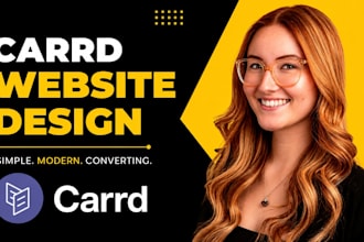 carrd landing page carrd portfolio website carrd website design carrd co website