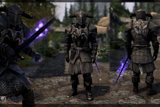 create, edit or port custom skyrim fallout 4 starfield armor and weapon mods