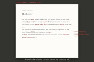 edit and proofread your book manuscript