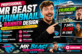 design youtube thumbnails and channel banners