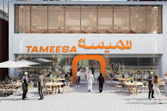 outdoor cafe design,restaurant frontage,furnture layout,commercial exterior,bar