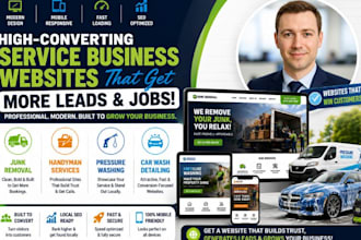 design junk removal handyman pressure washing car wash detailing website