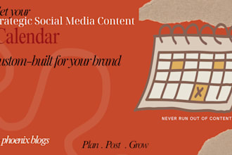 create a 30 day social media content calendar