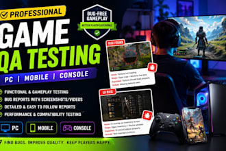 do professional game QA testing PC mobile console