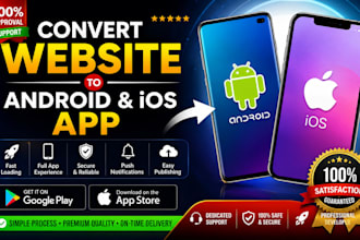 convert website to app, webview app, android and ios
