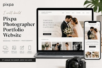 build pixpa wedding photographer portrait photography portfolio website