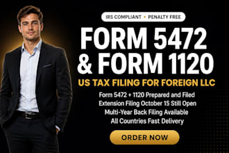 prepare file form 1120 us tax return foreign owned llc 1040nr irs tax filing