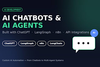 build ai chatbots and ai agents with gpt, langgraph and n8n