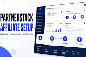 setup partnerstack affiliate program tracking commission automation