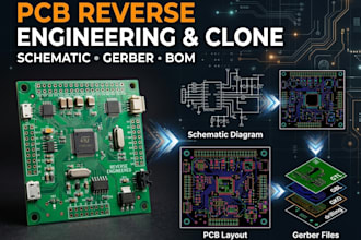 reverse engineer, clone and recreate your pcb with schematic and gerber