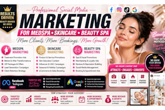 be your medspa skincare, beauty spa aesthetic skincare social media marketing