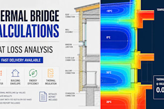 perform thermal bridge calculations and heat loss analysis for your building