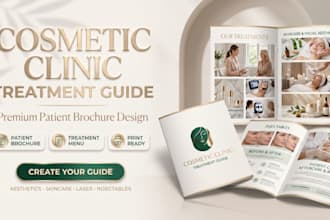 create cosmetic clinic treatment guide and patient brochure