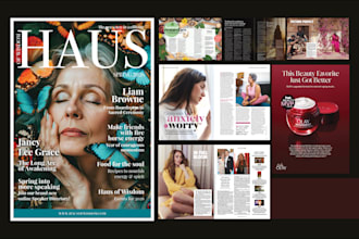 magazine design, brochure, catalog, flyer, magazine layout, booklet, newsletter