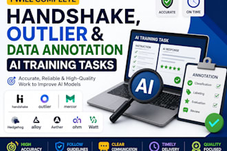 complete handshake outlier and data annotation  ai training tasks