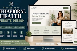 design a professional behavioral health, therapy or counseling website