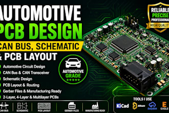 do automotive pcb design, can bus, schematic and pcb layout