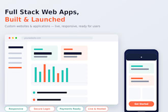 develop a custom full stack web application