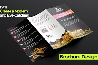design professional brochure, flyer, bifold and trifold brochure
