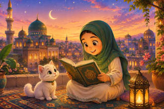 illustrate beautiful islamic childrens book illustrations