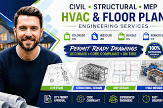 civil, structural engineering mep hvac floor plan in colorado mo kansas pa