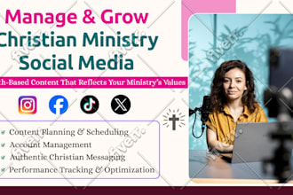 manage and grow your christian ministry social media with faith based content