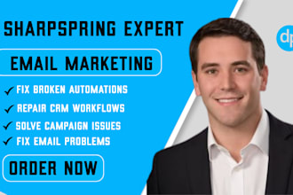 fix sharpspring email automation CRM workflow campaign issues